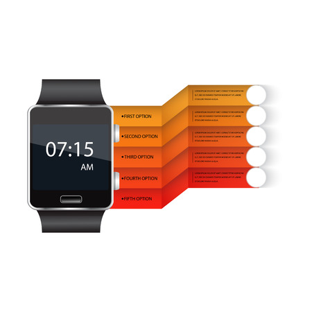 Modern watch iconのイラスト素材