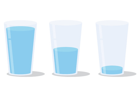 Vector illustration. Glass of water. Isolated icon. のイラスト素材