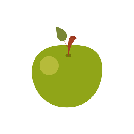 Vector Illustration.  Apple icon.のイラスト素材