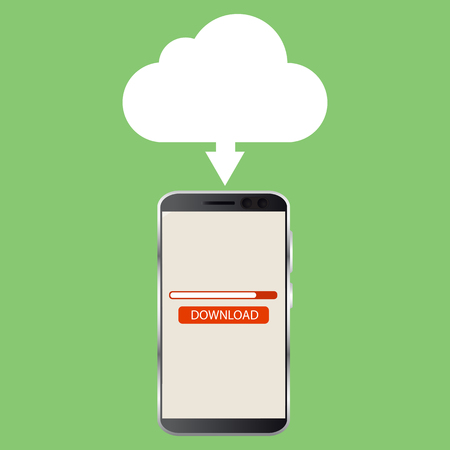 Cloud computing technology concept. Network configuration. Vector illustrationのイラスト素材