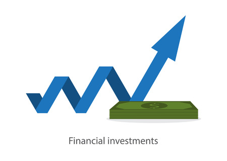 Fundraising concept, financial security and investment. Vector iconのイラスト素材