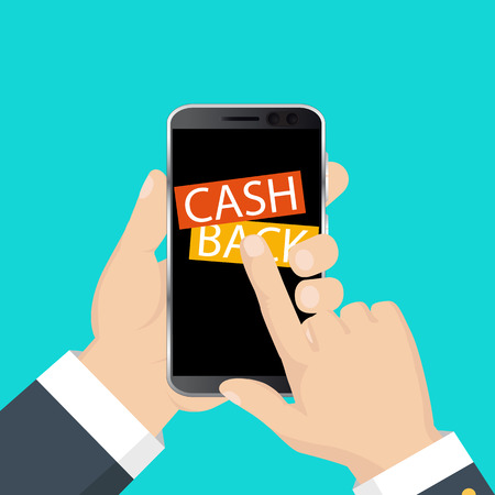 Cash back icon isolated on background. Money refund label, concept. Vectorのイラスト素材