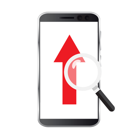 Web analytics concept. Information and development website statistic icon. Vector illustrationのイラスト素材