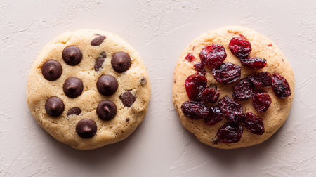 Freshly baked cookies with golden crusts and soft centers â a sweet treat that captures comfort, indulgence, and homemade delightの素材