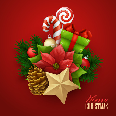 Christmas background. Vector illustration.のイラスト素材