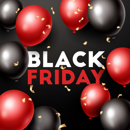 Black Friday banner. Vector illustrationのイラスト素材