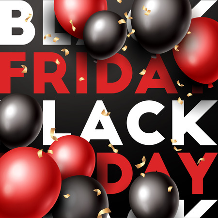 Black Friday banner. Vector illustrationのイラスト素材