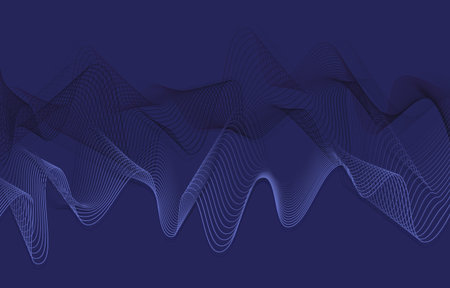 Beautiful abstract dark background with waves
