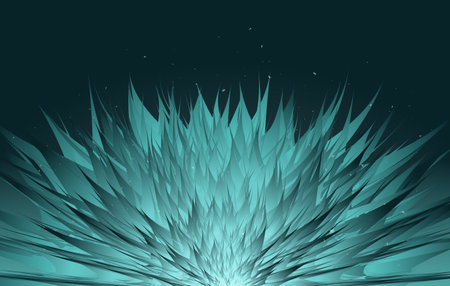 3D modern gradient Magic Flower abstract background.のイラスト素材