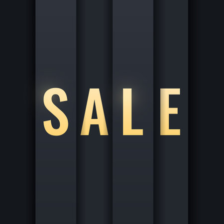 Luxurious square sale banner for web and social media.のイラスト素材