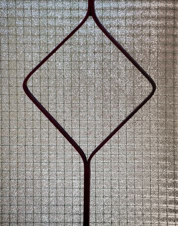 Door glass detailの写真素材
