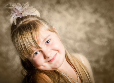 Beautiful child portraitの写真素材