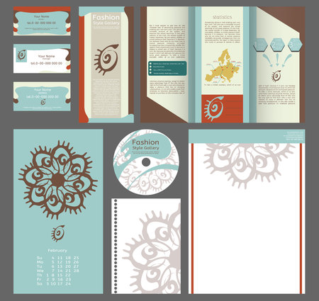 Corporate identity business set. Stationery template design.のイラスト素材