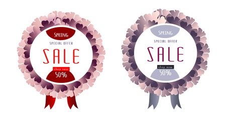 Easter Sale background poster with eggs and discounts percentage. Vector illustrationのイラスト素材