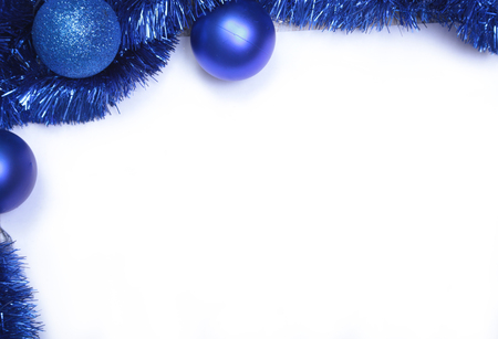 Text happy new year on paper with many ballsの写真素材