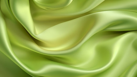 Smooth lime green admirable affecting silk foundation. Creative resource, AI Generatedの素材