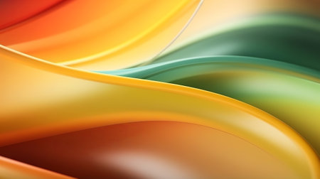 marvelous enthusiastic color turn establishment, creative sensible establishment with orange, yellow and green for presentation. Creative resource, AI Generatedの素材