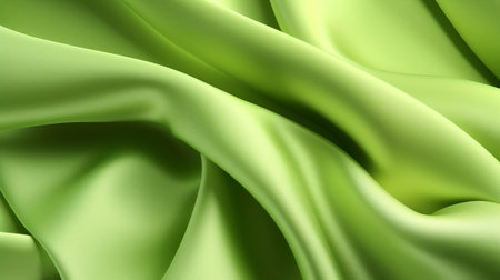 Smooth lime green honorable influencing silk establishment. Creative resource, AI Generatedの素材