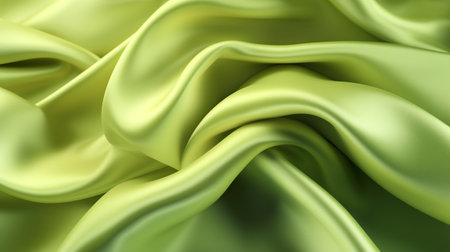 Smooth lime green honorable influencing silk establishment. Creative resource, AI Generatedの素材