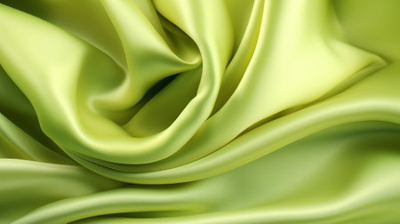 Smooth lime green honorable impacting silk foundation. Creative resource, AI Generatedの素材