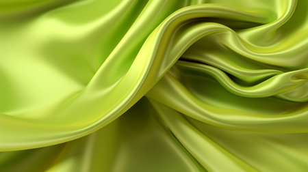 Smooth lime green honorable influencing silk foundation. Creative resource, AI Generatedの素材