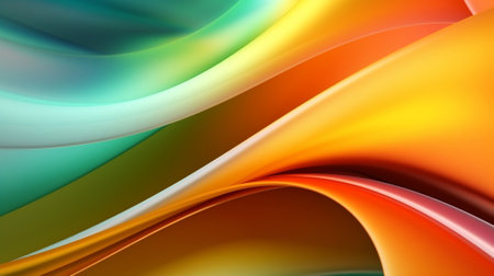 marvelous energized color turn foundation, innovative sensible foundation with orange, yellow and green for introduction. Creative resource, AI Generatedの素材