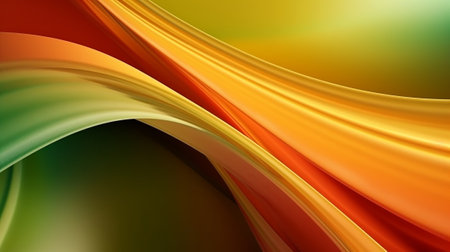 marvelous energized color turn foundation, innovative sensible foundation with orange, yellow and green for introduction. Creative resource, AI Generatedの素材