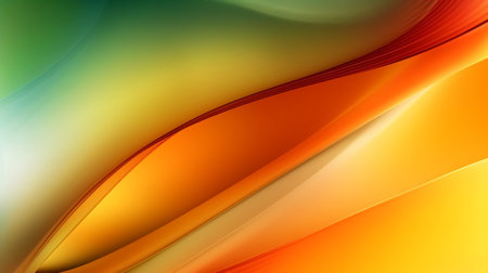 marvelous energized color turn establishment, creative sensible establishment with orange, yellow and green for presentation. Creative resource, AI Generatedの素材