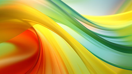 marvelous energized color turn foundation, inventive sensible foundation with orange, yellow and green for introduction. Creative resource, AI Generatedの素材