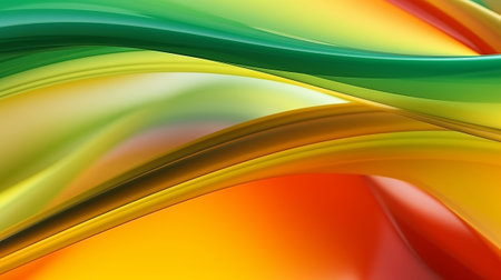 marvelous energized color turn establishment, innovative sensible establishment with orange, yellow and green for presentation. Creative resource, AI Generatedの素材