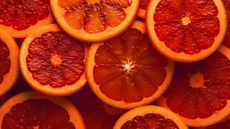 Closeup of getting to be flushed citrus blood orange wrapped foundation. Creative resource, AI Generatedの素材