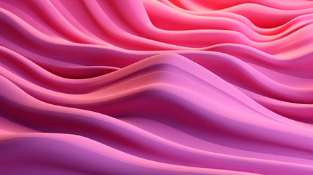 Pink Undulating lines shape a Colorful speculative foundation. Creative resource, AI Generatedの素材