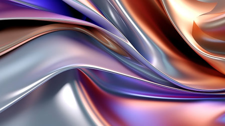 Metallic one of a kind wavy fluid foundation energize organize techgrade. Creative resource, AI Generatedの素材