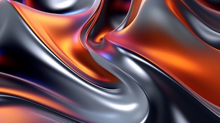 Metallic one of a kind wavy liquid establishment energize organize techgrade. Creative resource, AI Generatedの素材