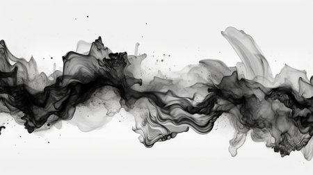 organize with spilling dim and white ink in square chart, pulled back on gray. Creative resource, AI Generatedの素材