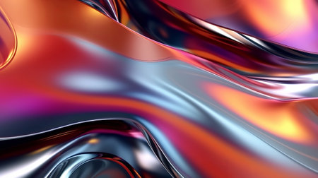Metallic one of a kind wavy fluid foundation energize organize techgrade. Creative resource, AI Generatedの素材