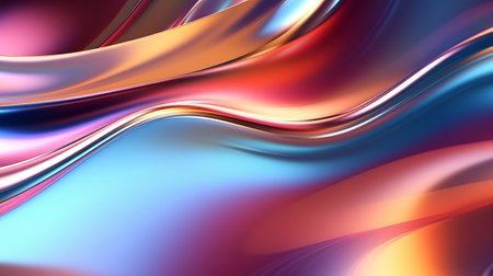 Metallic one of a kind wavy fluid foundation energize organize techgrade. Creative resource, AI Generatedの素材