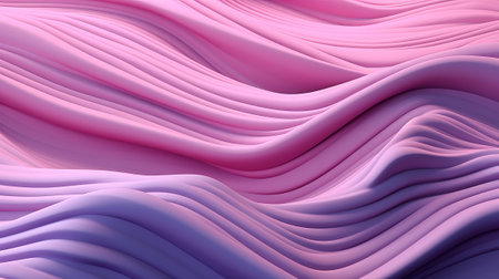 Pink Undulating lines shape a Colorful hypothetical foundation. Creative resource, AI Generatedの素材