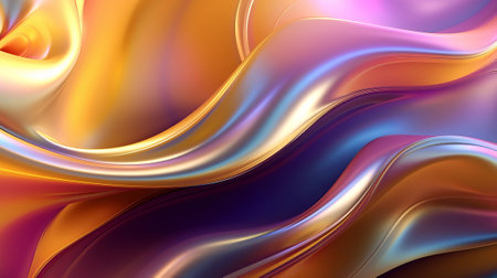 Metallic one of a kind wavy liquid establishment energize organize techgrade. Creative resource, AI Generatedの素材