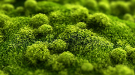 Near of common green greenery surface. Creative resource, AI Generatedの素材