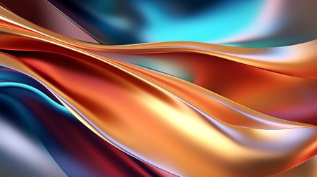 Metallic one of a kind wavy fluid foundation energize organize techgrade. Creative resource, AI Generatedの素材