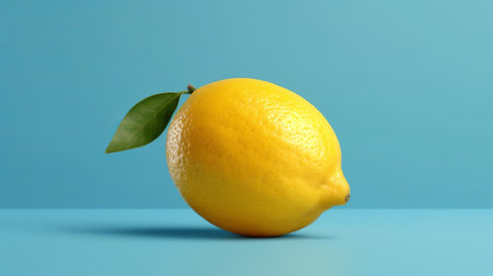 lemon on shinning studio foundation. Creative resource, AI Generatedの素材