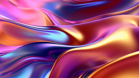 Metallic one of a kind wavy liquid establishment energize organize techgrade. Creative resource, AI Generatedの素材