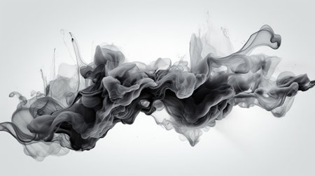 organize with spilling dim and white ink in square chart, pulled back on gray. Creative resource, AI Generatedの素材