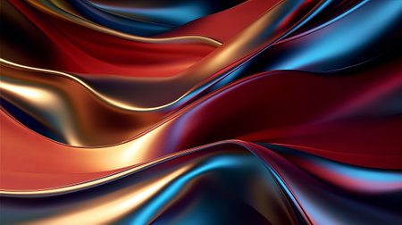 Metallic one of a kind wavy liquid establishment energize organize techgrade. Creative resource, AI Generatedの素材