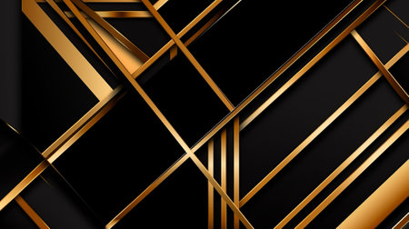 Cutting edge and sharp theoretical organizegrade spot with brilliant lines and miserable geometric organize. Creative resource, AI Generatedの素材