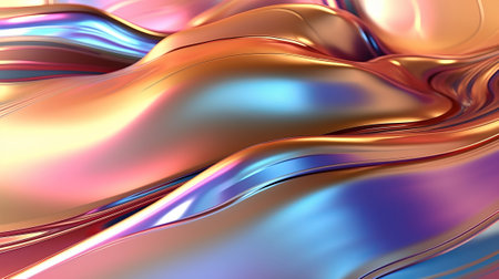 Metallic one of a kind wavy liquid establishment energize organize techgrade. Creative resource, AI Generatedの素材