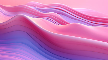 Pink Undulating lines shape a Colorful theoretical establishment. Creative resource, AI Generatedの素材