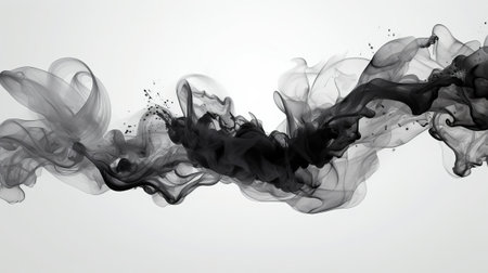 organize with spilling dim and white ink in square chart, pulled back on gray. Creative resource, AI Generatedの素材