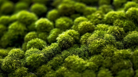 Near of common green greenery surface. Creative resource, AI Generatedの素材
